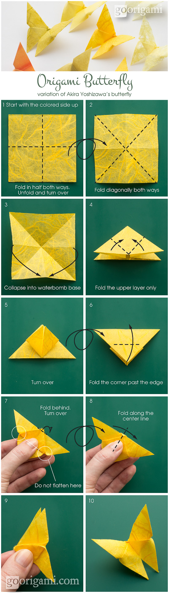 Best Origami Butterfly Ever Instructions Go Origami